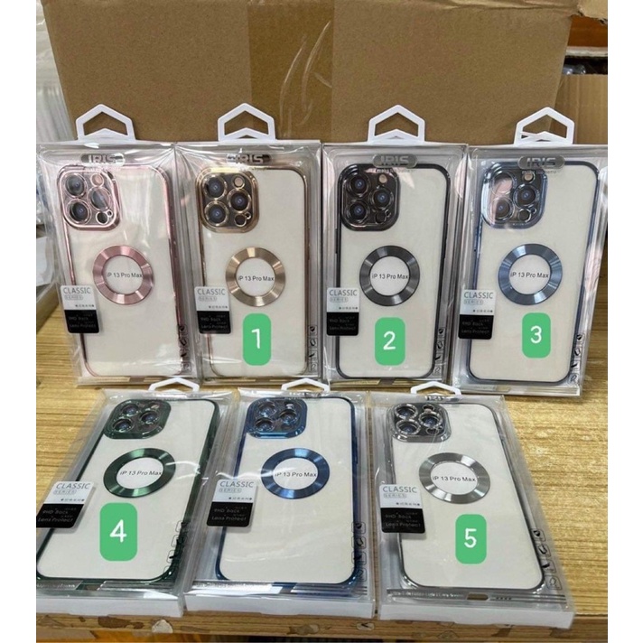ốp hở táo iphone mạ viền bảo vệ camera + tặng mèo thần tài