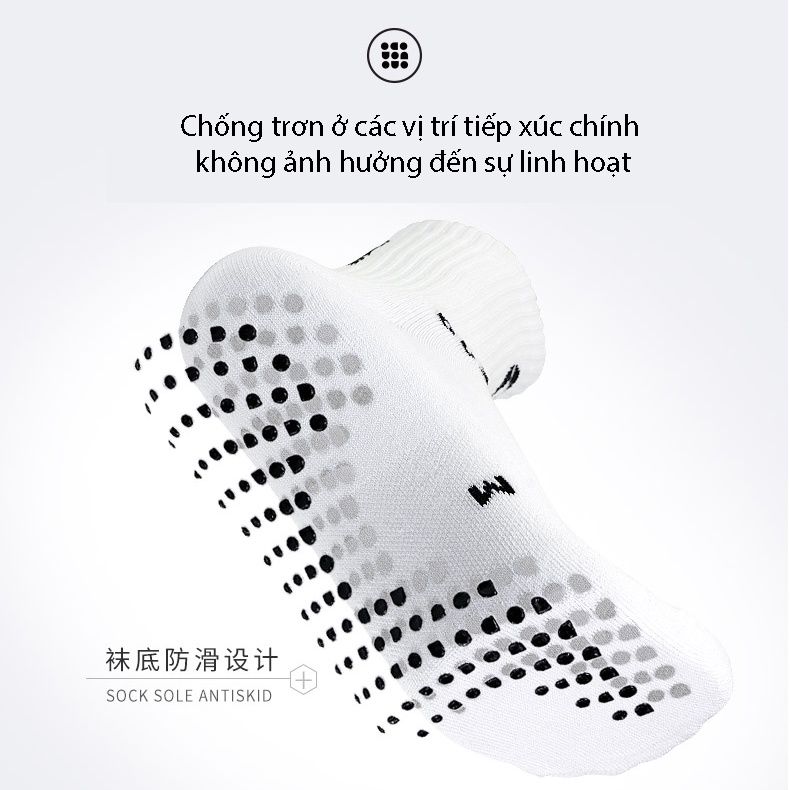 Tất bóng đá chống trơn OUPOWER - OUSOX PRO thoải mái, thấm hút mồ hôi tốt, ít bai nhão