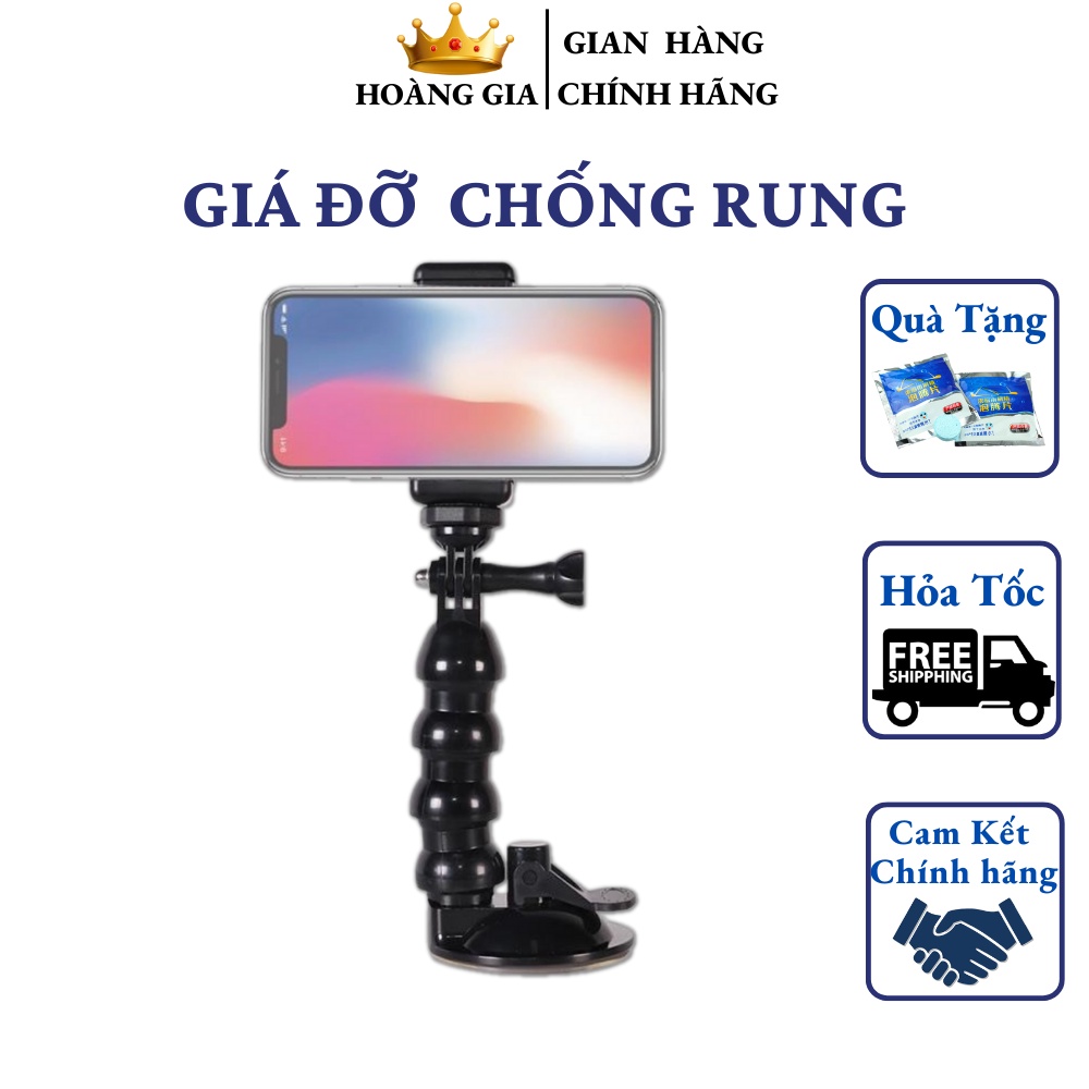 Giá Đỡ Điện Thoại Trên Ô Tô GOPRO Có Giác Hút Kính Quay Video, Xem Maps Trên Xe Siêu Chắc Chắn