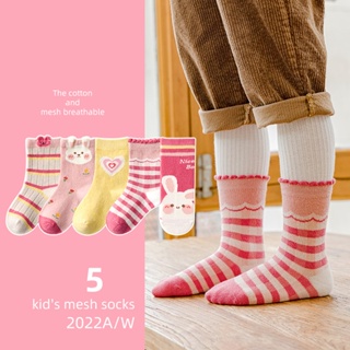 Set 5 đôi tất cho bé, mẫu xuất hàn minliu kids socks chính hãng cottong co - ảnh sản phẩm 7