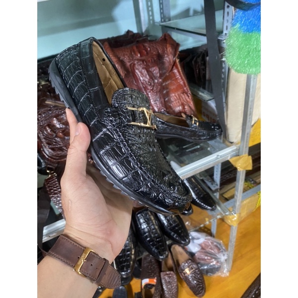 Giày Da cá sấu- Giày mọi Nam