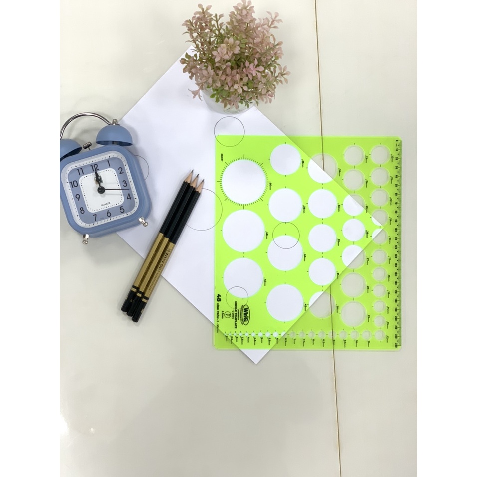 Thước vẽ kỹ thuật WinQ hình Tròn C2004