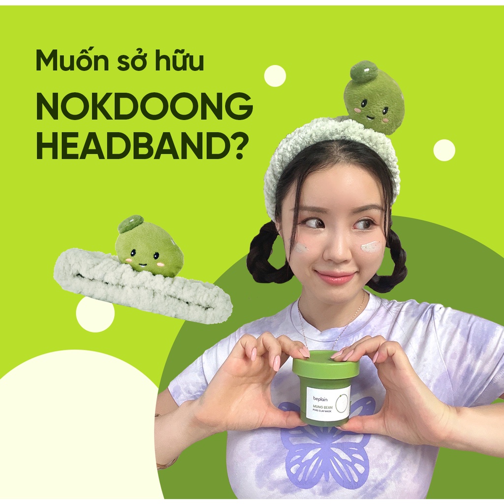Băng đô rửa mặt Nokdoong Beplain phong cách Hàn Quốc