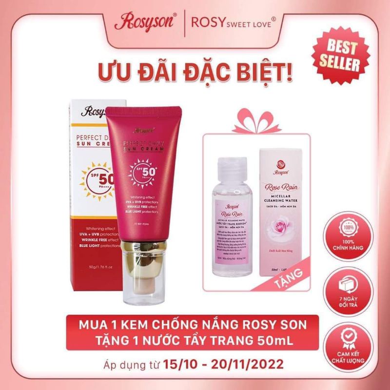 [chính hãng] kem chống nắng kiềm dầu Rosyson