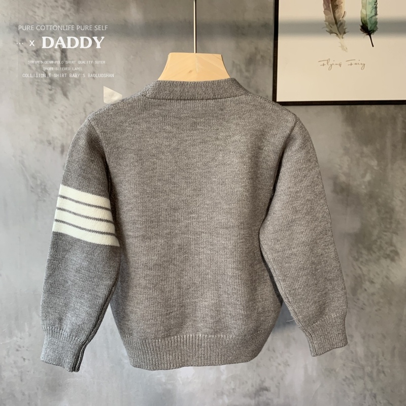 Áo Khoác Cardigan Dệt Kim Phong Cách Retro Thời Trang Thu Đông 2022 Mới Cho Bé Trai
