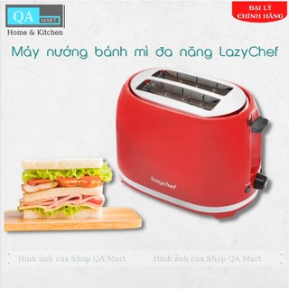Máy nướng bánh mì đa năng LazyChef - đa chức năng, nướng, hâm nóng các loại bánh Pizza, bánh mì Sandwich Hàng Chính Hãng