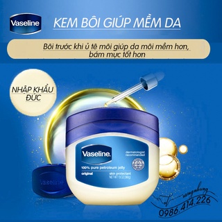Sáp Dưỡng Ẩm Vaseline Pure Petroleum Jelly 368g 49g dưỡng ẩm an toàn cho da Linh Giang chính hãng