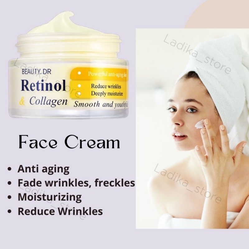 Kem RETINOL COLLAGEN Dưỡng Ẩm Chống Nếp Nhăn Lão Hóa 50g
