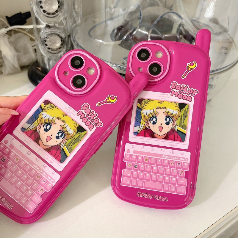 Ốp Điện Thoại Chống Rơi Họa Tiết Thủy Thủ Mặt Trăng Cho iPhone 14 13 12 11 Pro Max Plus X XR XS Max