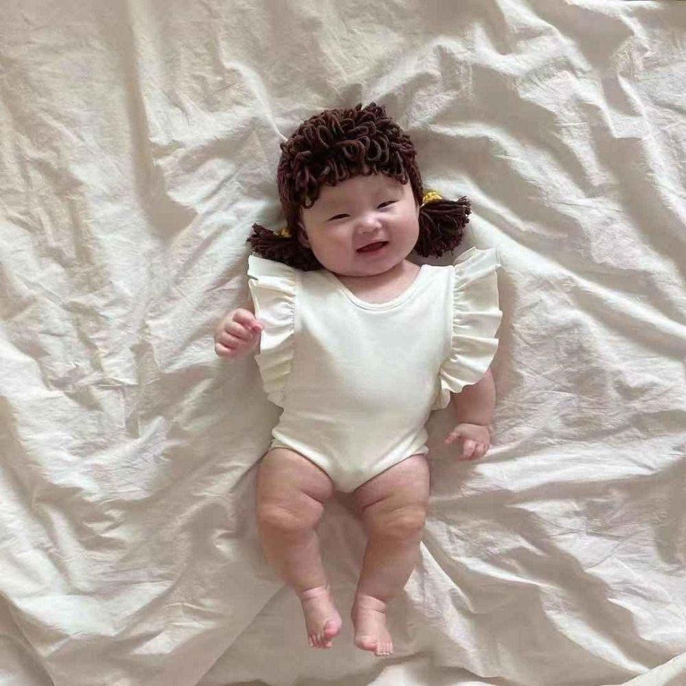 Mũ Đan Len Thoáng Khí Thoải Mái Dễ Thương Cho Bé