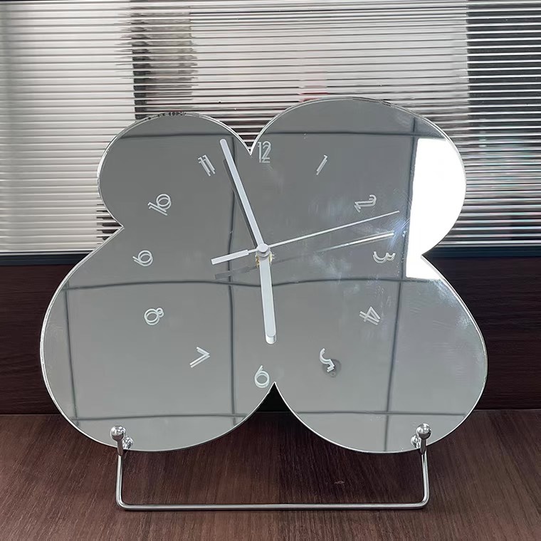 Đồng hồ dựa tường , treo tường mặt kính phản chiếu Decor trang trí nhà