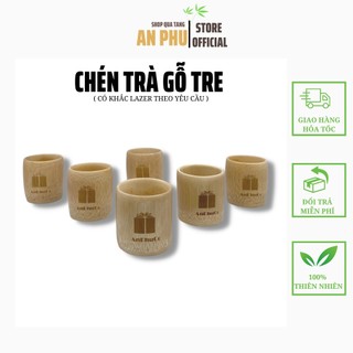 Ly chén uống rươu 6cm / uống trà gỗ tre - Gỗ Tre AnPhuCompany