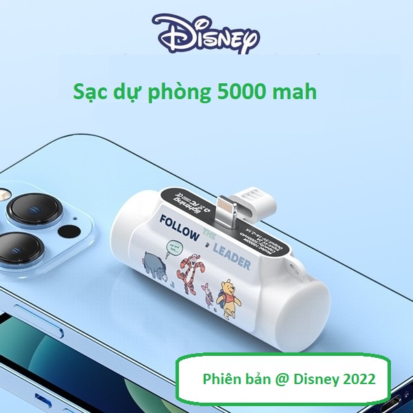 Sạc dự phòng gắn trực tiếp Disney 5000mah