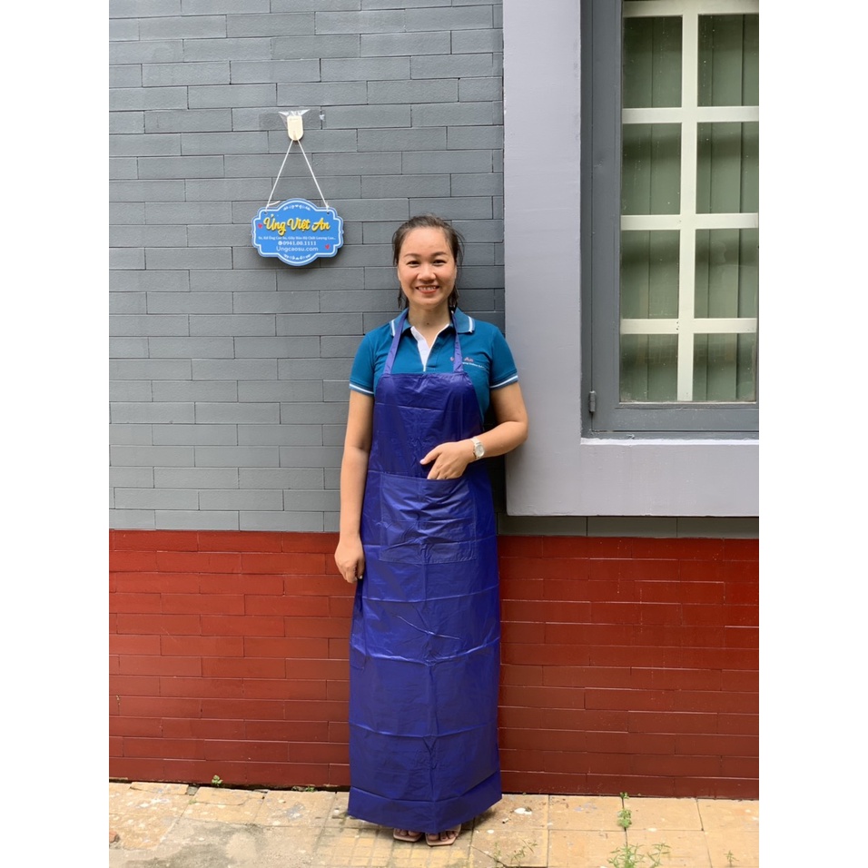 Tạp Dề Thủy Sản Xanh Dài  Dầy Cao Cấp Thủy Sản - Thực Phẩm Chống Thấm Nước, Dầu Hàng Chính Hãng