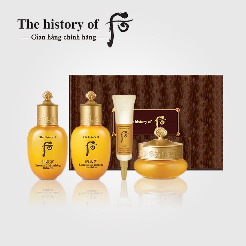 Bộ Sản Phẩm Dưỡng Da Chống Lão Hóa Gongjinhyang Special Gift Set - Bộ dưỡng tái sinh da Whoo vàng