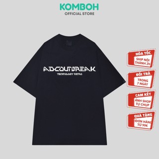 Áo thun nữ form rộng KOMBOH tay lỡ unisex oversize, áo phông nam nữ đẹp ADCOUT A129