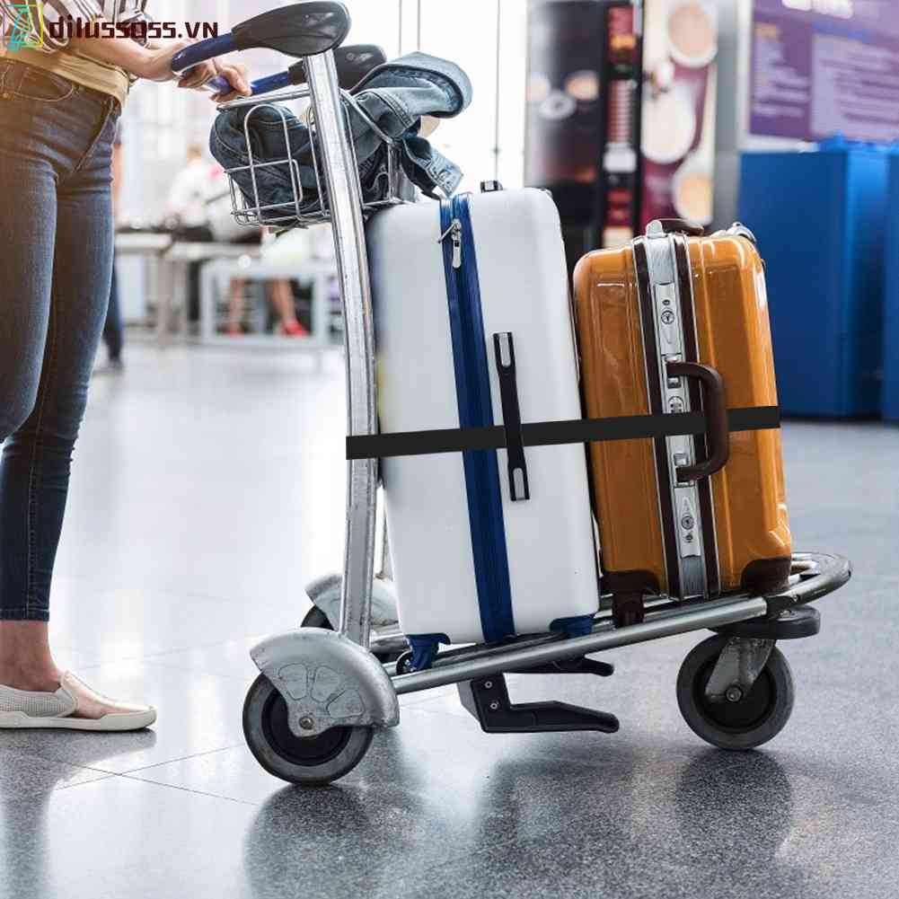 Dây Nylon Buộc Hành Lý Đi Du Lịch Có Khóa Cài [dilussoss]