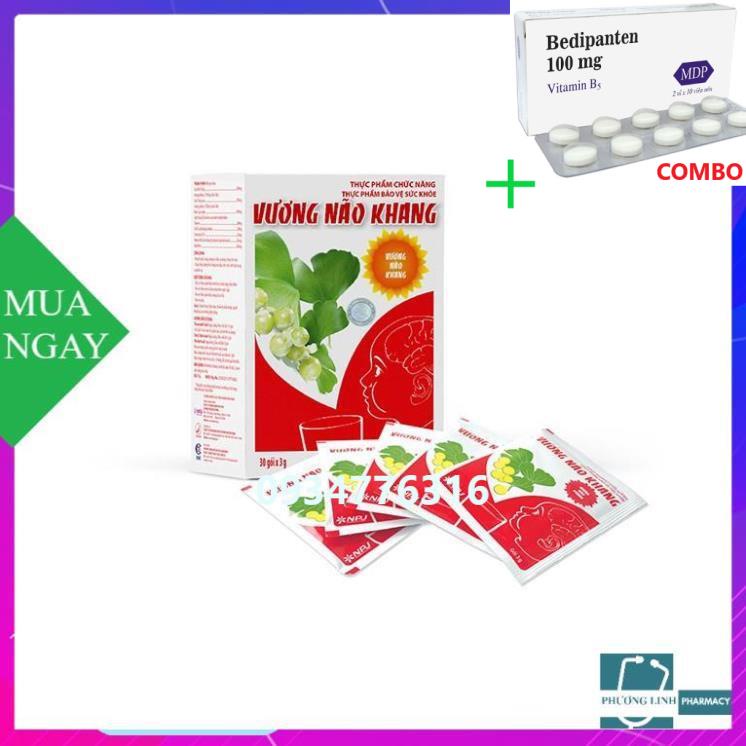 Combo Bedipanten 100mg +  VƯƠNG NÃO KHANG