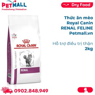 Thức ăn mèo Royal Canin RENAL FELINE 2kg - Hỗ trợ thận ở mèo Petmall