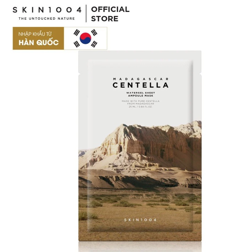 [Tem Chính Hãng] Mặt nạ dưỡng ẩm, làm diu da Skin1004 Madagascar Centella Watergel Sheet Ampoule Mask Hàn Quốc 25ml