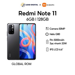 Điện thoại Xiaomi Redmi Note 11[6GB/128GB] |MediaTek Helio G80| Full Ngôn Ngữ - BH 12 tháng