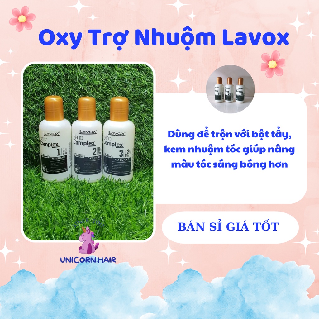 Oxy trợ nhuộm LAVOX NANO COMPLEX 100ml 6% 9% 12%