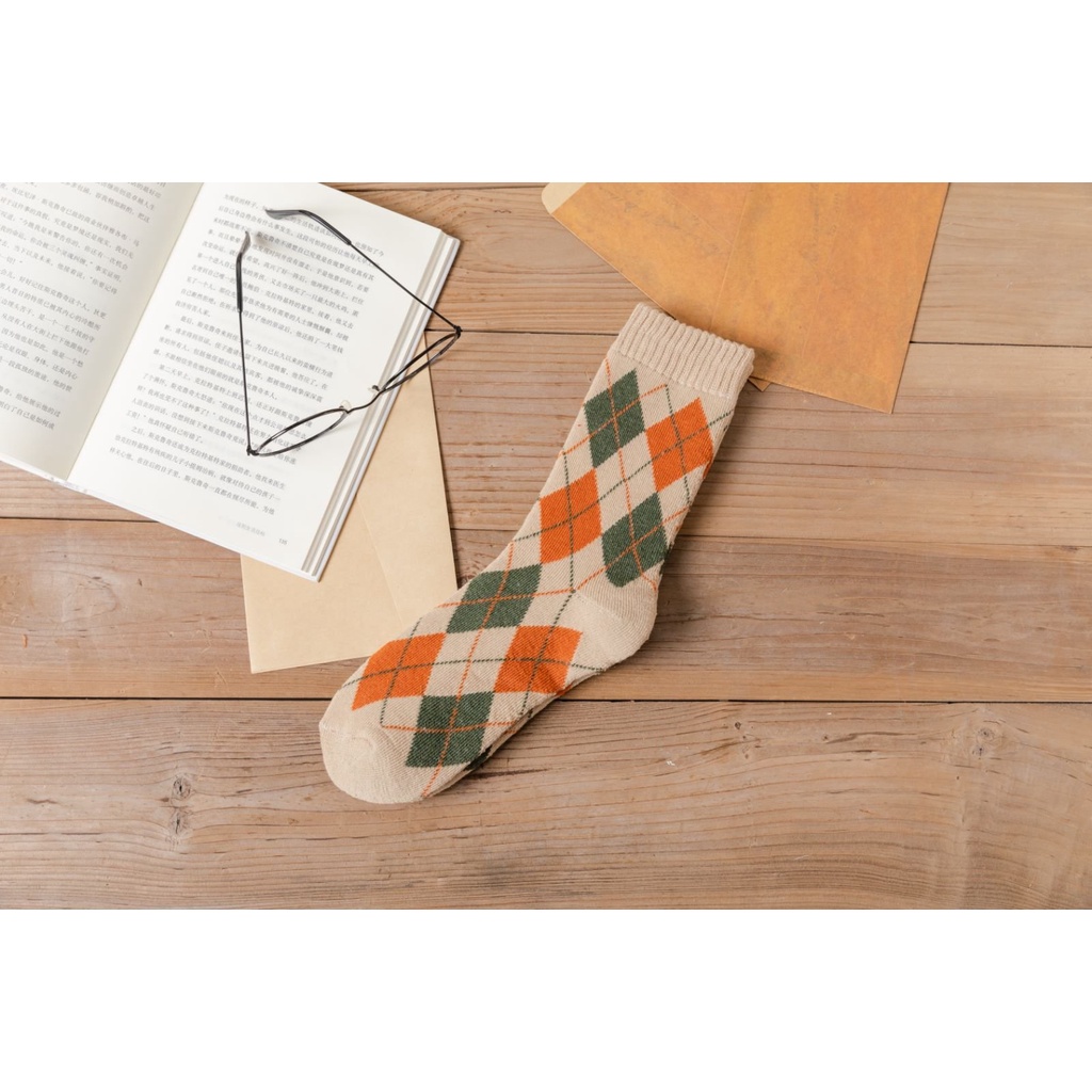 [ 5 Đôi ] Tất,vớ Unisex cao cổ màu sắc độc đáo,bắt mắt