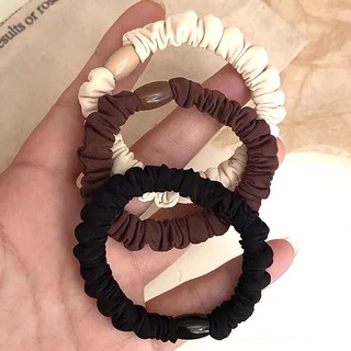 Chun buộc tóc, dây cột tóc vải màu trơn sang trọng xinh xắn