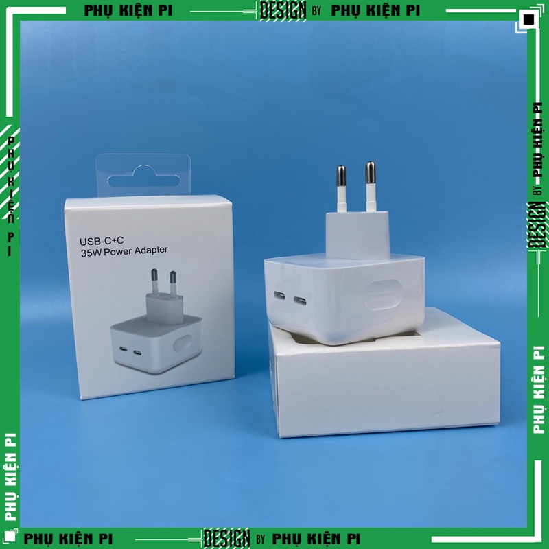 Bộ củ cốc sạc 35W kèm dây cáp Sạc nhanh Type C to light 35W PD + QC3.0 chân EU IP SAMSUNG