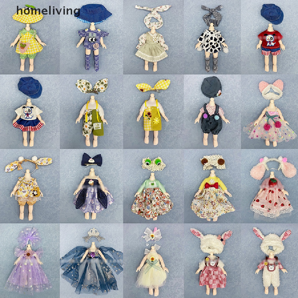 Bộ Váy Đồng Phục Cho Búp Bê 16-17cm Ob11 1 / 8