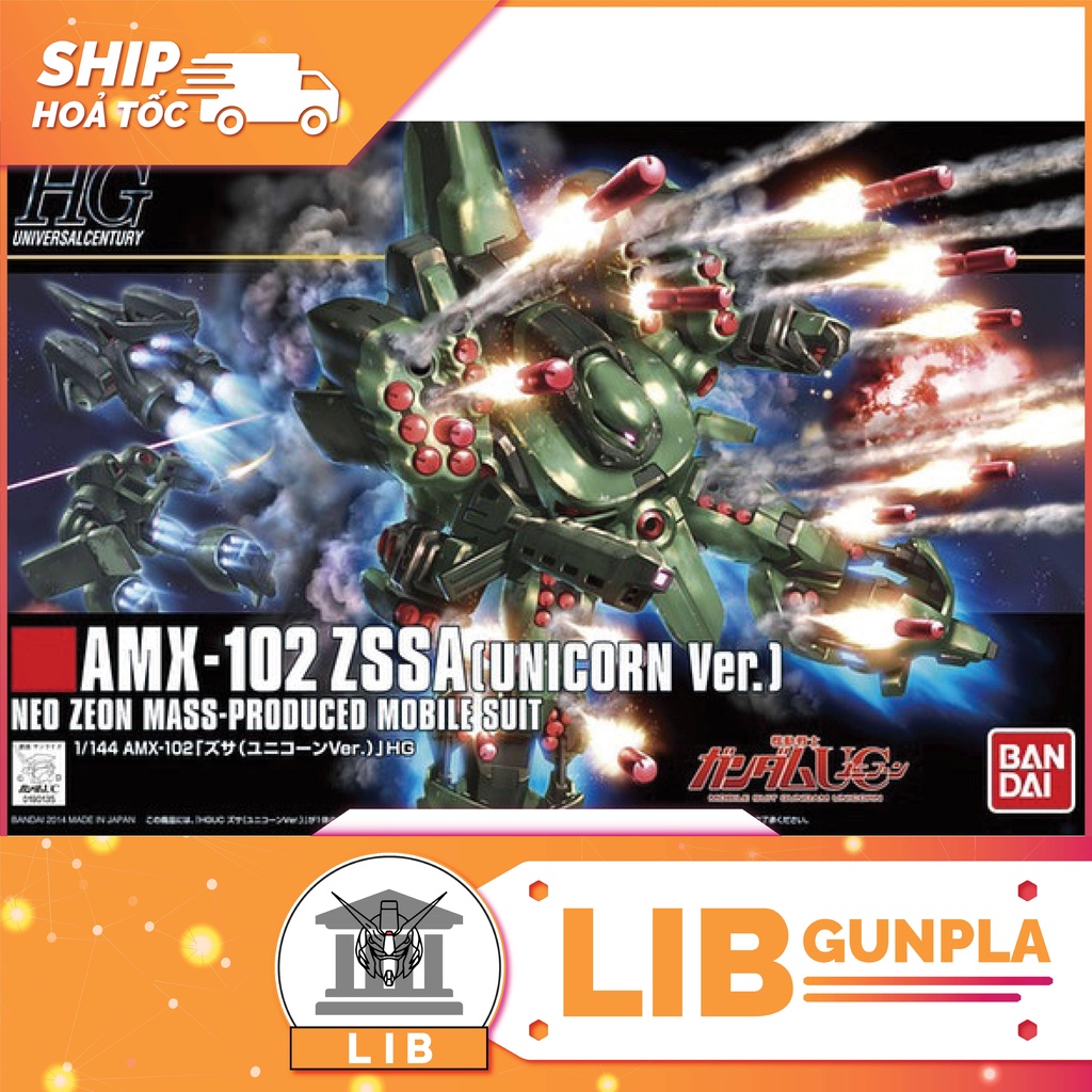 Mô hình lắp ráp Gundam HG UC Zssa - Unicorn ver