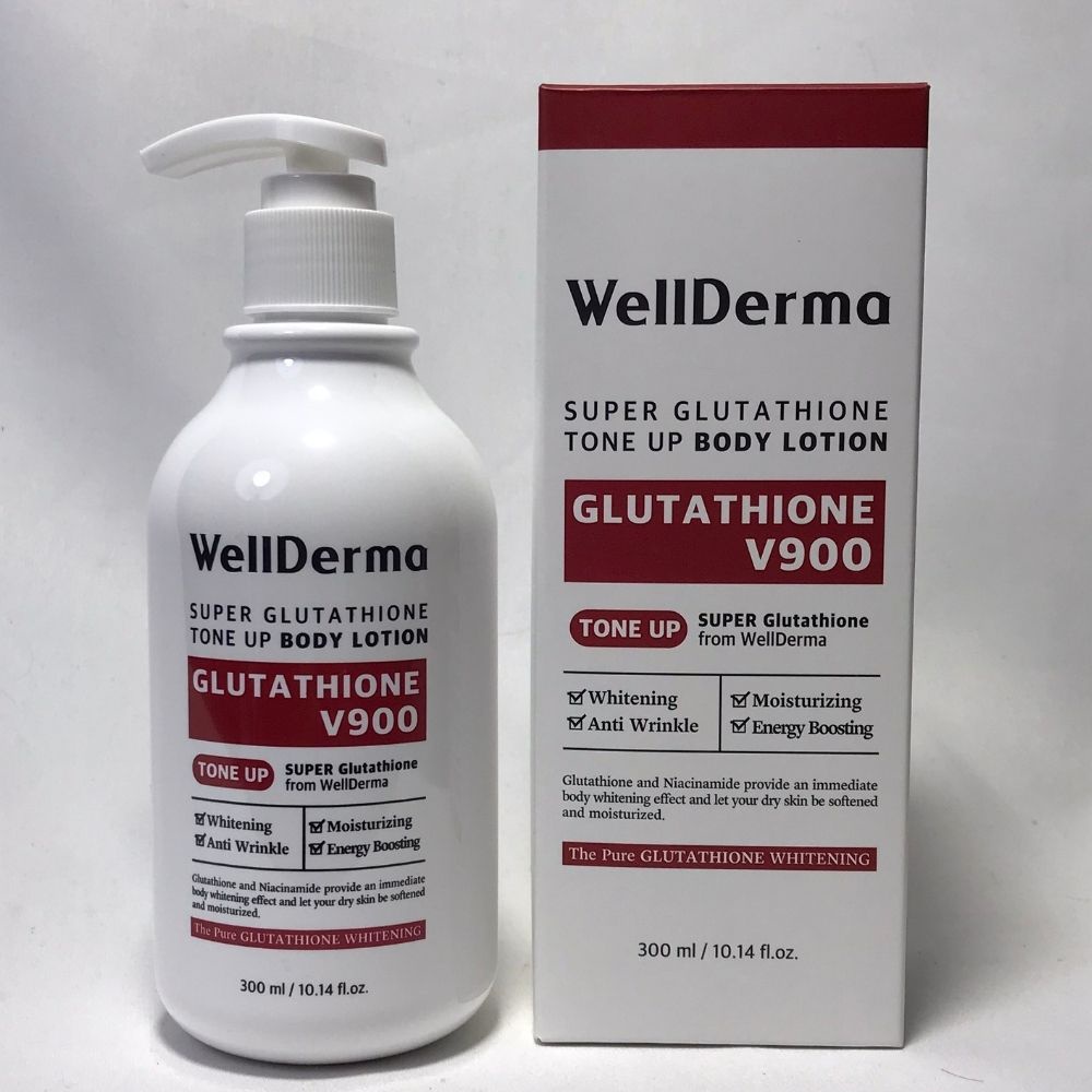 Kem Dưỡng Trắng Da Body Wellderma Super Glutathione Tone Up Body Lotion 300ml.