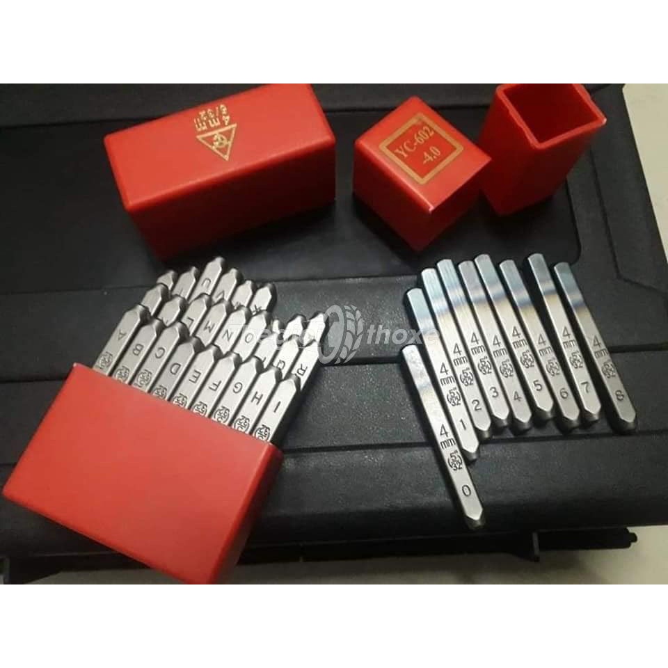 Bộ đóng số khung số máy xe máy - đóng số và chữ 5 ly  - đóng số trên kim loại - Thế Giới Thợ Xe