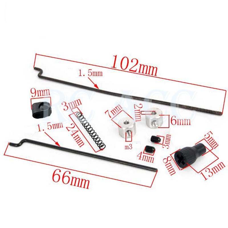 Chân Ga 02174 Cho Xe Điều Khiển HSP 94122 94155 94166 94188 Nitro Tỉ Lệ 1 / 10