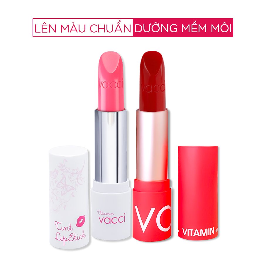 SON VACCI VITAMIN TINT DƯỠNG MÔI LÂU PHAI