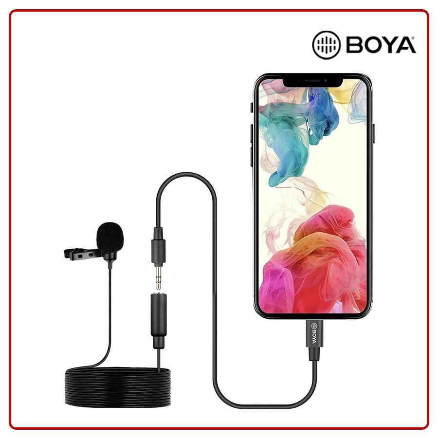Mic thu âm có dây cổng Lightning B.O.Y.A BY-M2 Cổng Lightning