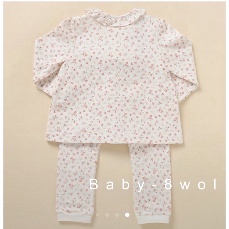 Set hoa nhí babydoll chần bông chính hãng xuất Hàn