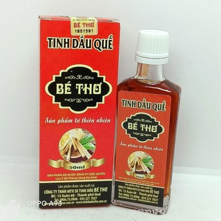 Tinh dầu quế bé thơ lọ 50ml nguyên chất