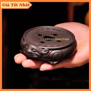 Đế Trâu lót ấm, đế để ấm trà tích thủy gốm sứ