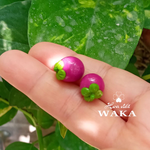 Mô hình Trái Măng Cụt Mini- Rau Củ Quả Mini 1/12