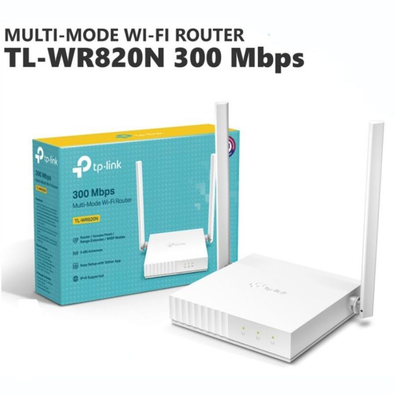 Bộ Phát Wifi 2 Râu TPLink 820N - Router Wi-Fi Chuẩn N Tốc Độ 300Mbps - Hàng Chính Hãng
