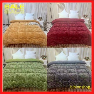 Chăn lông cừu chữ vạn 2mx2m3 nặng 3.5kg chăn mùa đông dày bông đắp nhẹ siêu ấm