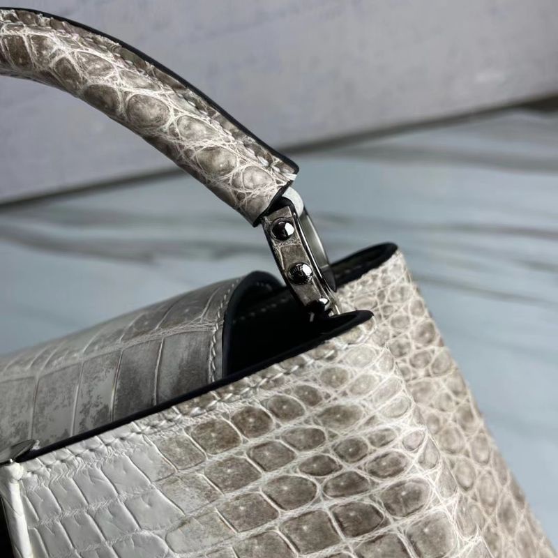 Túi xách LV Capucines Da Cá Sấu Himalaya