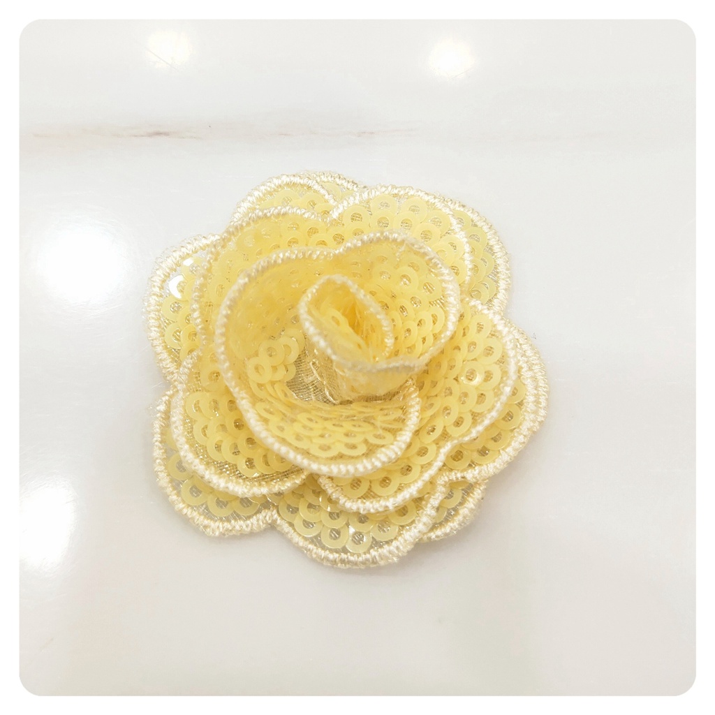 Miếng Dán Ủi Thêu Hình Hoa 3D 4CM Thời Trang
