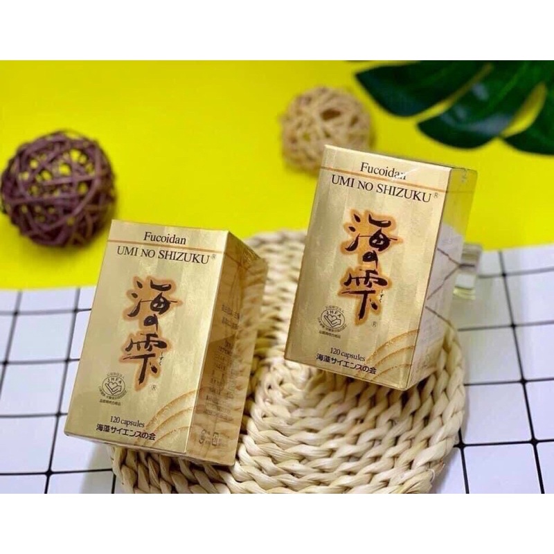 Tảo nâu Fucoidan Umi No Shizuku Nhật Bản 120 viên