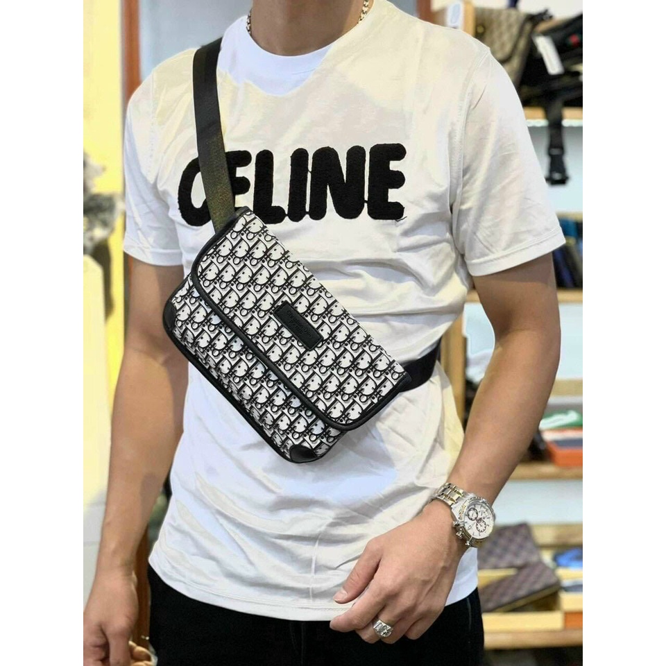 Túi đeo chéo caro nam thời trang giới trẻ hot 2022