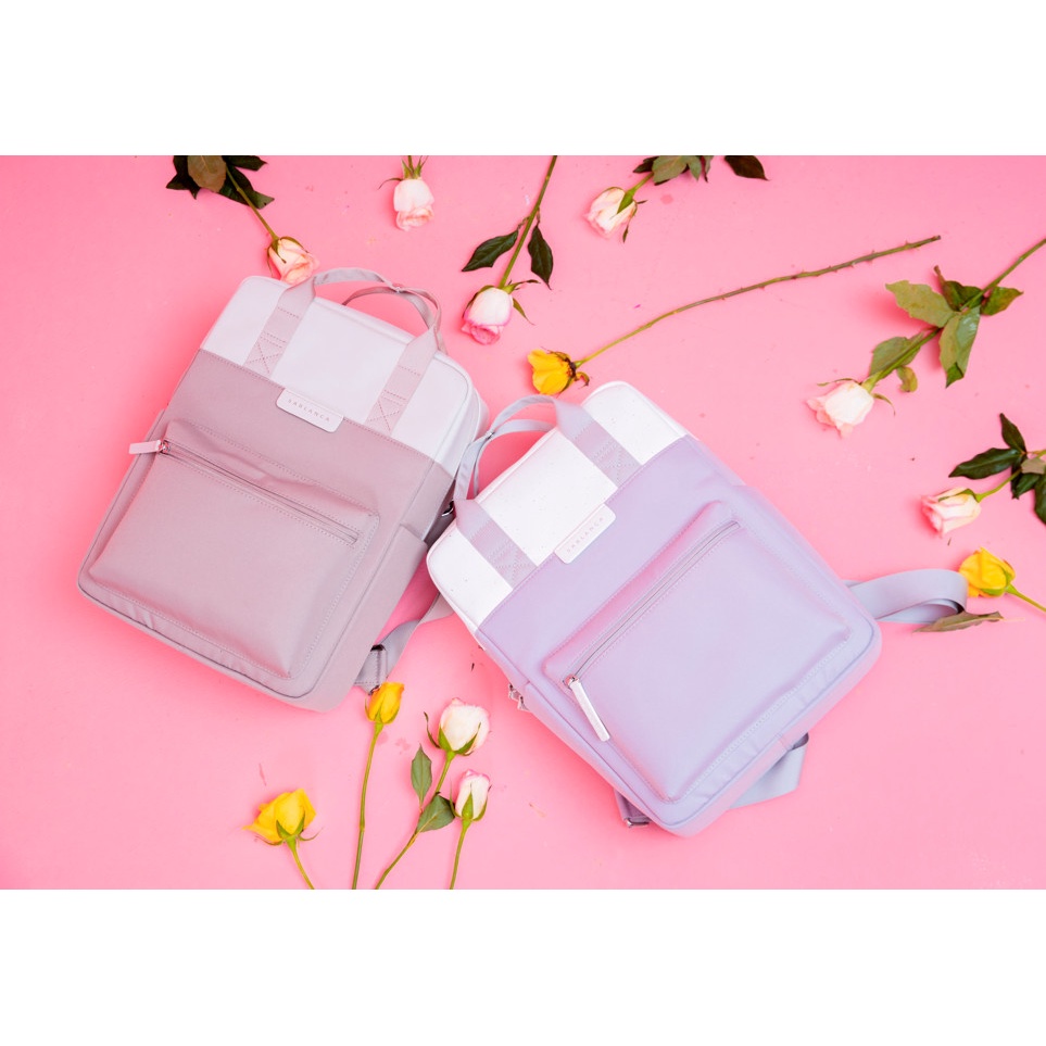 Balo vải phối hai màu nữ SABLANCA BP0071