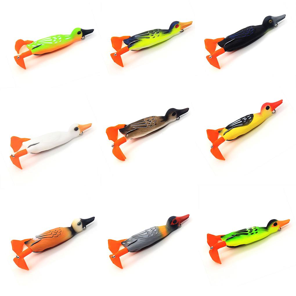 Mồi Câu Cá Giả Bằng Nhựa Hình Vịt 3D Cỡ Lớn 9 5cm 12g