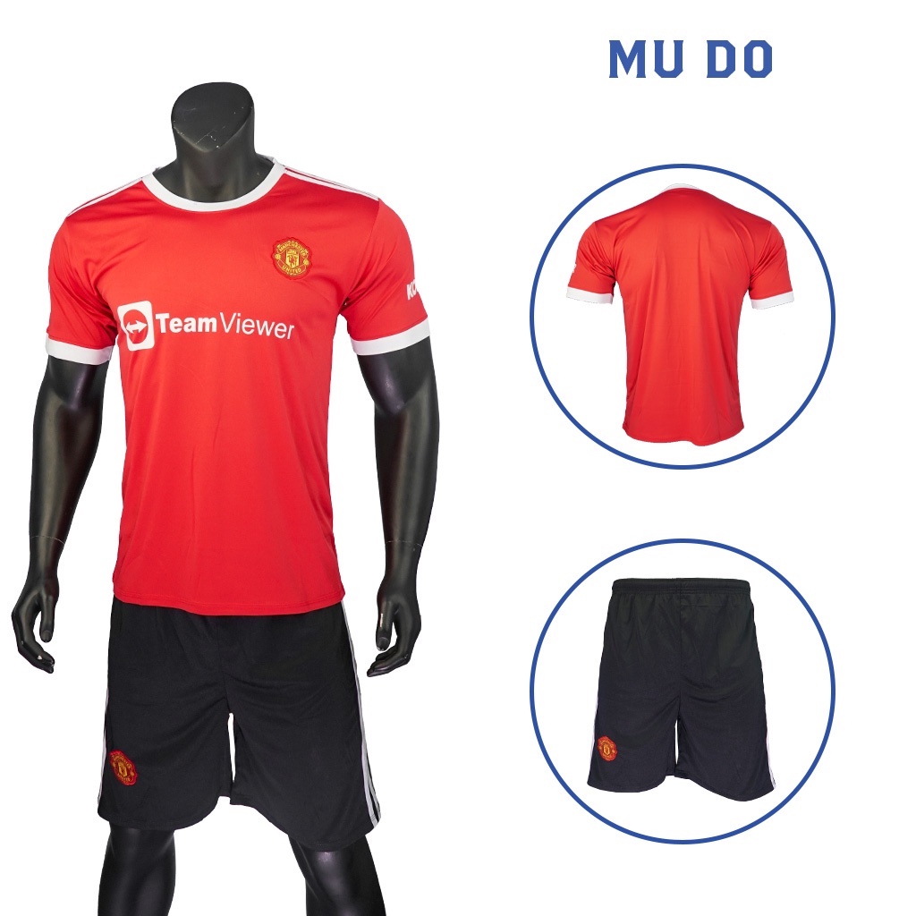 Quần áo đá bóng CLB MU mới nhất năm 2021 - 2022 *