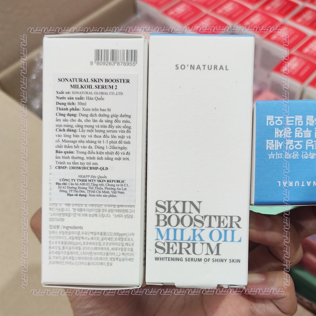 Tinh chất trắng da So Natural Skin Booster Milk Oil Serum